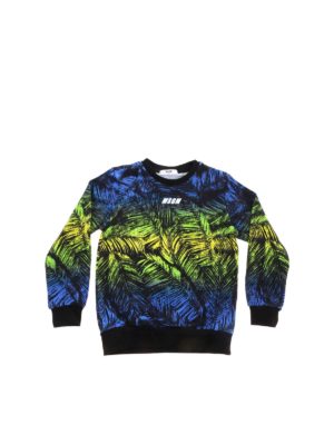 m.s.g.m.: Sweatshirts & Sweaters - Leaves print multicolor sweatshirt
