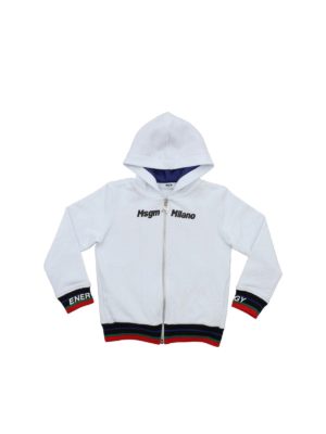 m.s.g.m.: Sweatshirts & Sweaters - Logo print sweatshirt in white