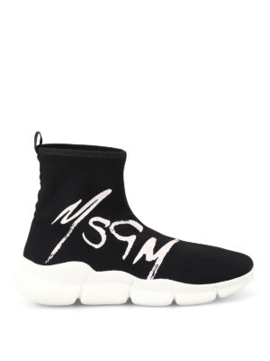 m.s.g.m.: sneakers - Sneaker a calza Z Waves