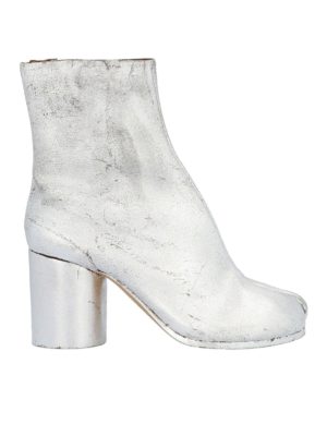 maison margiela boots silver