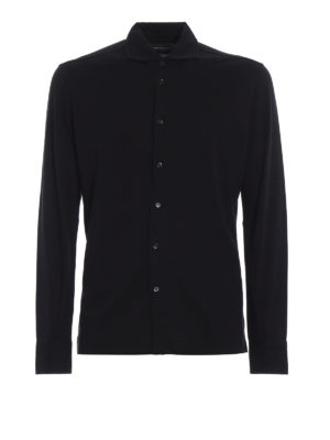 Majestic Filatures: camicie - Camicia a maniche lunghe in jersey di cotone