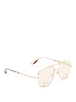 Marc Jacobs: glasses - Stainless steel aviator eyeglasses