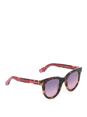Marc Jacobs: sunglasses - Pink Havana rounded sunglasses