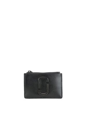 MARC JACOBS: portafogli - Portafoglio nero Snapshot DTM top-zip Multi