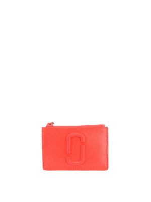 MARC JACOBS: portafogli - Portafoglio rosso Snapshot DTM top-zip Multi