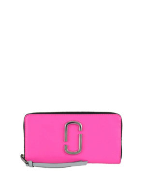 MARC JACOBS: portafogli - Portafoglio Snapshot Standard fucsia