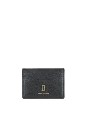 MARC JACOBS: portafogli - Portacarte Softshot nero