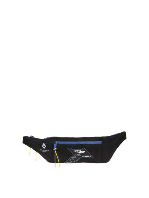 Marcelo Burlon: belt bags - Graphic print nylon fanny pack