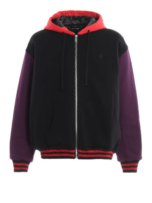 Marcelo Burlon: padded jackets - Heart Wings hoodie style padded jacket