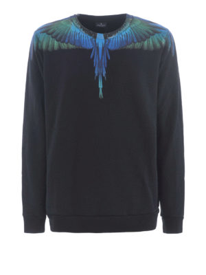 Marcelo Burlon: Sweatshirts & Sweaters - Blue Wings sweatshirt
