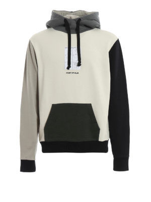 Marcelo Burlon: Felpe e maglie - Felpa con cappuccio a blocchi di colore