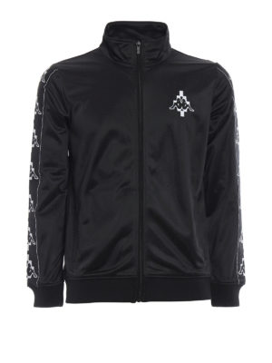 Marcelo Burlon: Felpe e maglie - Felpa sportiva con ricamo Kappa