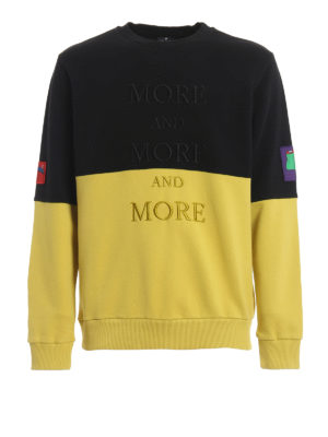 Marcelo Burlon: Felpe e maglie - Felpa bicolore ricamata More and More