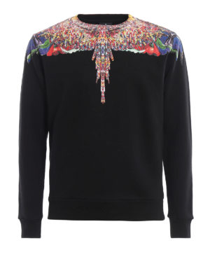 Marcelo Burlon: Sweatshirts & Sweaters - Multicolor Wings black T-shirt