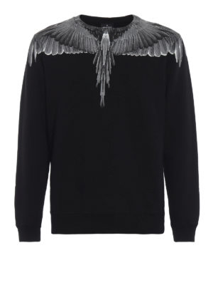 Marcelo Burlon: Felpe e maglie - Felpa Wings in cotone nero