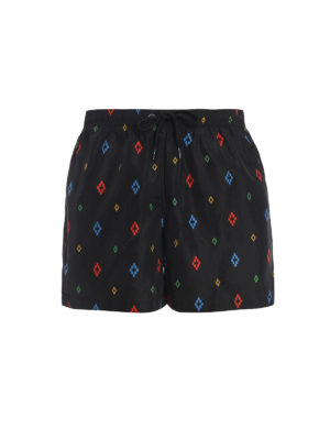 Marcelo Burlon: Costumi piscina e boxer - Boxer da mare con stampa logo multicolore