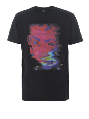 Marcelo Burlon: t-shirt - T-shirt in cotone con stampa blurred child