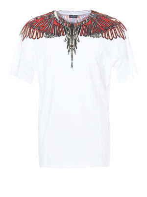 Marcelo Burlon: t-shirts - Geometric Wings white T-shirt