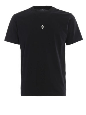 Marcelo Burlon: t-shirt - T-shirt nera Heart Wings