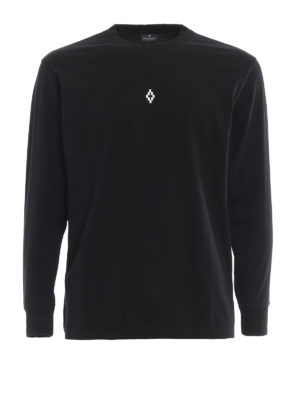 Marcelo Burlon: t-shirt - T-shirt nera Heart Wings