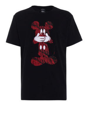 Marcelo Burlon: t-shirt - T-shirt in cotone con Mickey Mouse