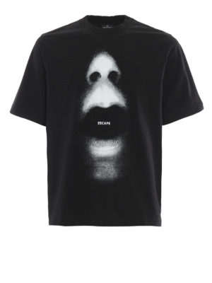 Marcelo Burlon: t-shirt - T-shirt nera Mouth Over