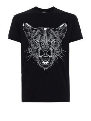 Marcelo Burlon: t-shirt - T-shirt in cotone con stampa puma