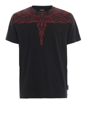 Marcelo Burlon: t-shirts - Red Wings black T-shirt