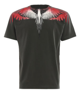 Marcelo Burlon: t-shirt - T-shirt verde militare Red Wings
