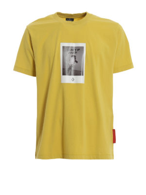 Marcelo Burlon: t-shirt - T-shirt Rose Square in cotone