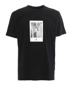 Marcelo Burlon: t-shirt - T-shirt nera Rose Square