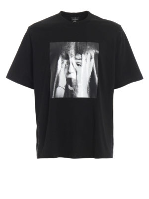 Marcelo Burlon: t-shirt - T-shirt in cotone Scared Face