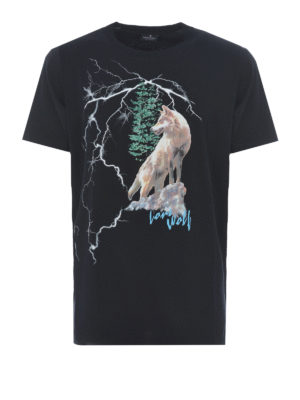 Marcelo Burlon: t-shirt - T-shirt Wolf Lightning
