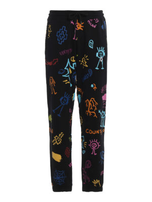 Marcelo Burlon: tracksuit bottoms - All Over Sketches jogging pants