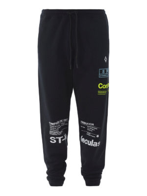 Marcelo Burlon: pantaloni sport - Pantaloni da tuta con stampe a contrasto