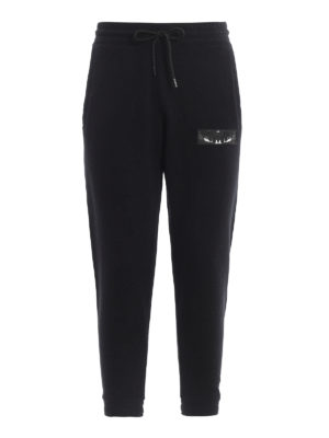 Marcelo Burlon: tracksuit bottoms - Wings patch black joggers