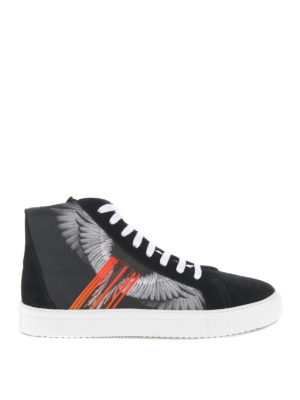 Marcelo Burlon: sneakers - Sneaker alte con stampa Wings