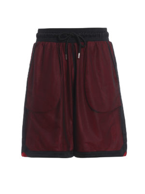 Marcelo Burlon: Trousers Shorts - Jersey and mesh short pants