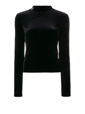 Marcelo Burlon: maglia a collo alto e polo - Dolcevita Country Tape nero