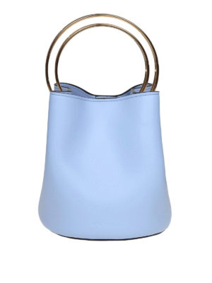 Marni: Secchielli - Borsa secchiello Pannier in pelle