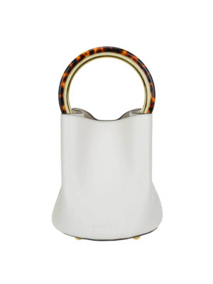 Marni: Secchielli - Secchiello bianco con manico tartarugato