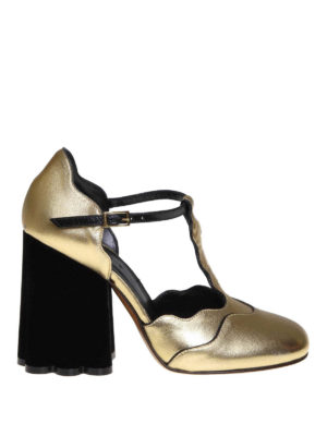 Marni: court shoes - Teatro laminated nappa pumps