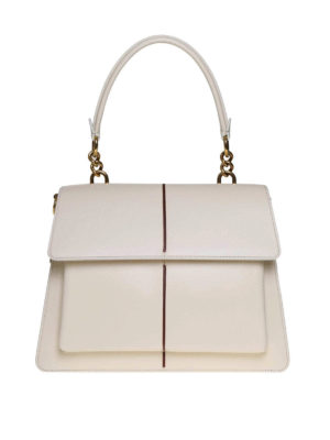 Marni: shoulder bags - Attaché leather shoulder bag