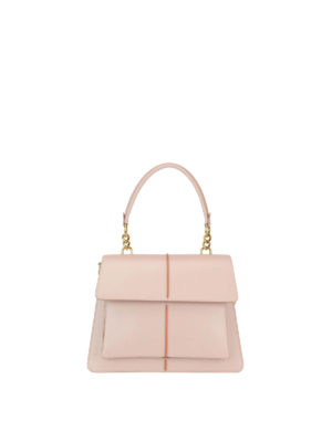 Marni: borse a spalla - Borsa a spalla Attachè in pelle rosa