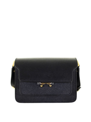 Marni: Schultertaschen - Schultertasche - Schwarz