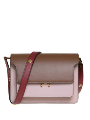 Marni: shoulder bags - Tricolour leather shoulder bag