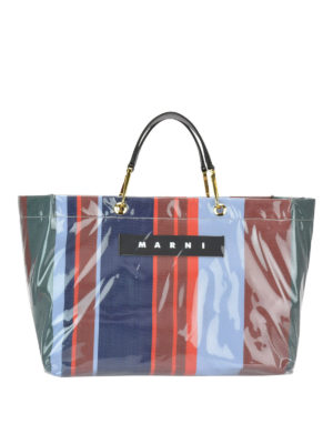 Marni: shopper - Shopper east-west Glossy Grip