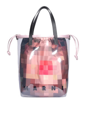 Marni: Handtaschen - Shopper - Bunt