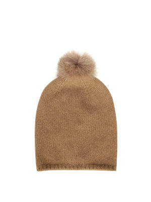 Max Mara: berretti - Berretto Crasso in cashmere con pompon