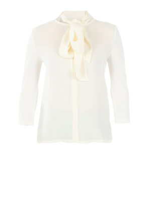 Max Mara: bluse - Top Autore con fiocco in seta